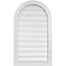 Ekena Millwork Round Top Surface Mount PVC Gable Vent: Functional, w/ 2"W x 2"P Brickmould Sill Frame, 20"W x 34"H GVPRT20X3403SF - alternate 1